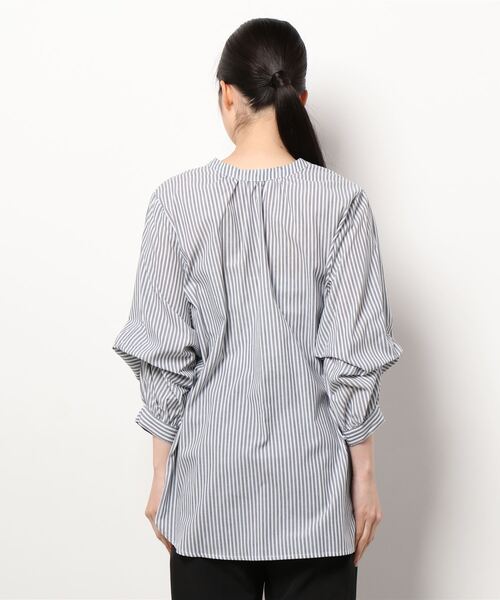 PICCIN(ピッチン)の「マルチWAYストライプブラウス(シャツ/ブラウス・レディース・ネイビー・M/L)」の3枚目の写真