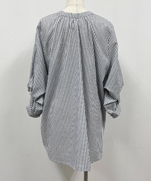PICCIN(ピッチン)の「マルチWAYストライプブラウス(シャツ/ブラウス・レディース・ネイビー・M/L)」の7枚目の写真
