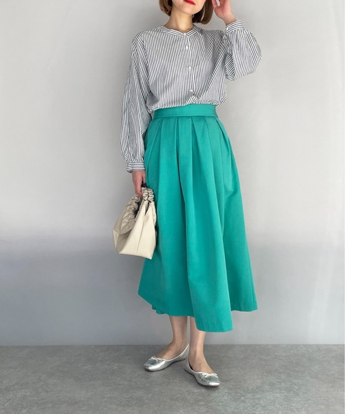 PICCIN(ピッチン)の「マルチWAYストライプブラウス(シャツ/ブラウス・レディース・ネイビー・M/L)」の22枚目の写真
