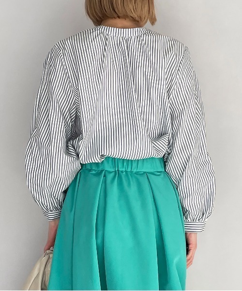PICCIN(ピッチン)の「マルチWAYストライプブラウス(シャツ/ブラウス・レディース・ネイビー・M/L)」の21枚目の写真