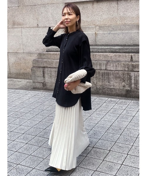 ulu（ウル）の「Original Long pleats skirt（スカート・レディース・ブラック/レッド/アイボリー・FREE）」の21枚目の写真