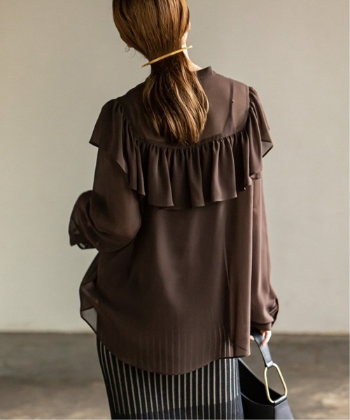 Noble（ノーブル）の「《追加3》シフォンクラシックフリルブラウス