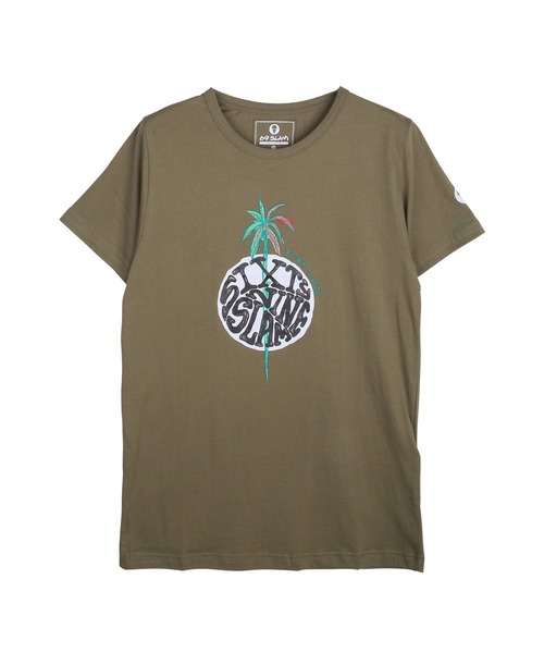 69SLAM(ロックスラム)の「69SLAM ロックスラム NORTH メンズ クルーネック 半袖 Tシャツ(Tシャツ/カットソー・メンズ・ブラック/カーキ・MEDIUM)」の2枚目の写真