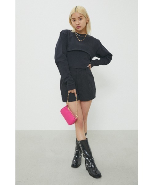 LAGUA GEM（ラグアジェム）の「3WAY CUT TOPS（Tシャツ/カットソー・レディース・ホワイト/カーキ/ブラック・FREE）」の13枚目の写真