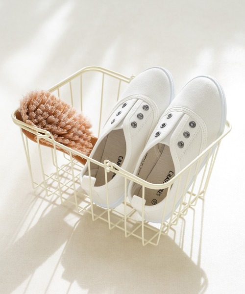 welleg（ウェレッグ）の「インナーバンド スニーカー（スニーカー・キッズ・ベージュ/ラベンダー/ライトブルー/ホワイト/ブラック/ネイビー・20.0cm/15.0cm/16.0cm/18.0cm/17.0cm/24.0cm/21.0cm/19.0cm/23.0cm/22.0cm）」の2枚目の写真