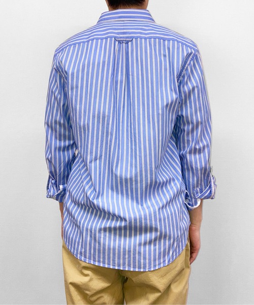 SCOTCH&SODA(スコッチアンドソーダ)の「ストライプ コットンシャツ【166578】(シャツ/ブラウス・メンズ・グリーン系その他/ブルー系その他/レッド系その他・MEDIUM/LARGE/SMALL)」の12枚目の写真