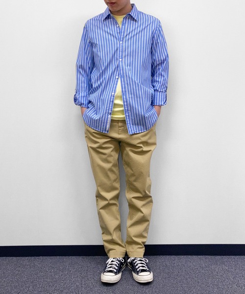 SCOTCH&SODA(スコッチアンドソーダ)の「ストライプ コットンシャツ【166578】(シャツ/ブラウス・メンズ・グリーン系その他/ブルー系その他/レッド系その他・MEDIUM/LARGE/SMALL)」の13枚目の写真