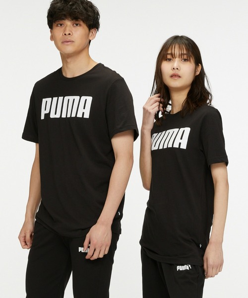 PUMA(プーマ)の「PUMA プーマ メンズ ESS プーマ 半袖 Tシャツ(Tシャツ/カットソー・メンズ・カーキ/ブラック/ホワイト/グリーン系その他/レッド/グリーン/グレー/ヘザーグレー・LARGE/X-SMALL/MEDIUM/X-LARGE/SMALL)」の2枚目の写真