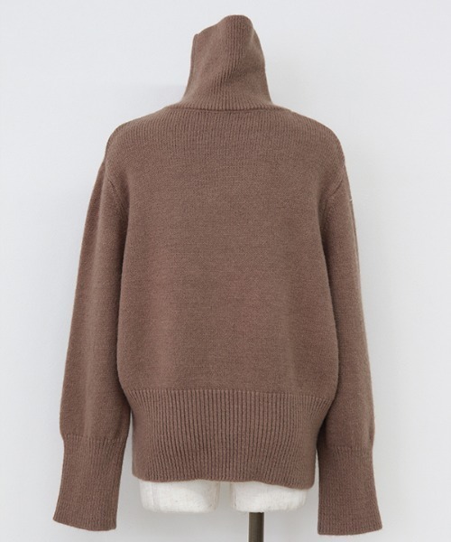 -Myme- Heart be to.（マイミーハートビート）の「brushed turtle knit / ブラッシュドタートルニット（ニット/セーター・レディース・ベージュ/アイボリー・FREE）」の8枚目の写真