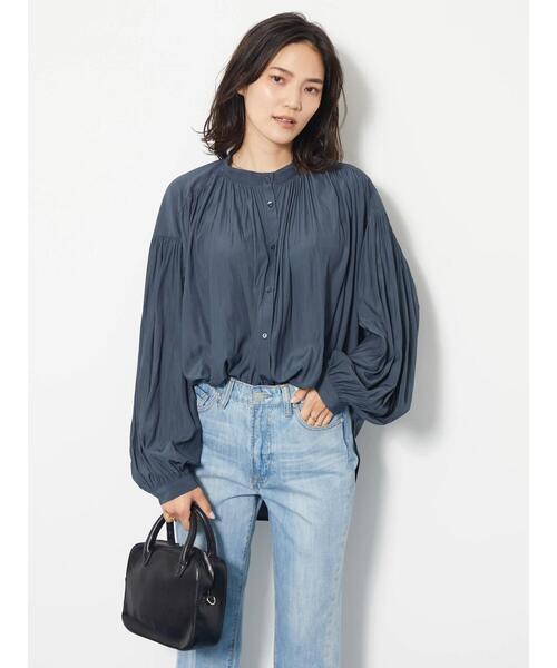 AMERICAN HOLIC（アメリカンホリック）の「ボリュームスリーブブラウス（シャツ/ブラウス・レディース・キャメル/ネイビー/アイボリー/カーキ・L/M）」の22枚目の写真