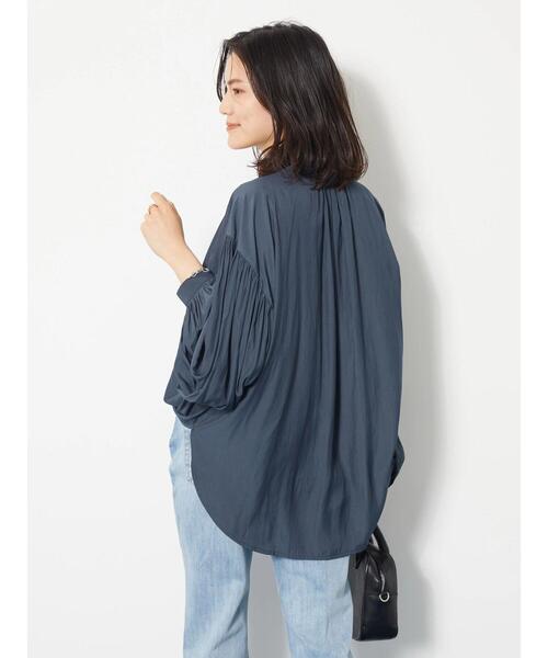 AMERICAN HOLIC（アメリカンホリック）の「ボリュームスリーブブラウス（シャツ/ブラウス・レディース・キャメル/ネイビー/アイボリー/カーキ・L/M）」の21枚目の写真