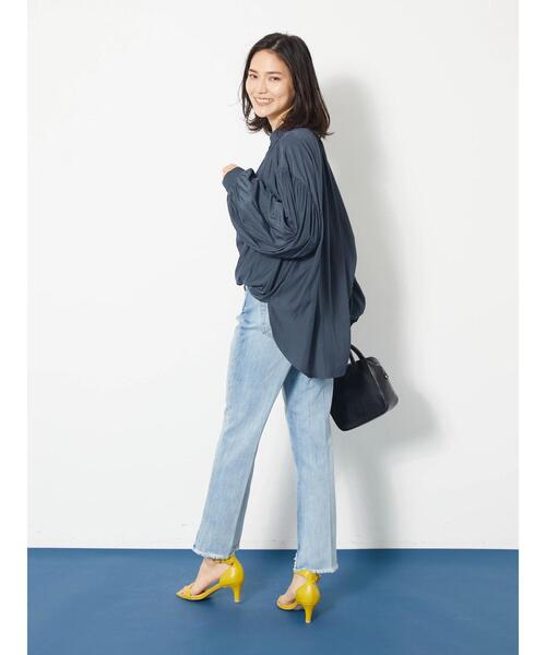 AMERICAN HOLIC（アメリカンホリック）の「ボリュームスリーブブラウス（シャツ/ブラウス・レディース・キャメル/ネイビー/アイボリー/カーキ・L/M）」の18枚目の写真