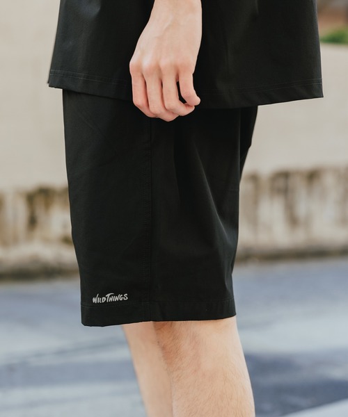 WILD THINGS(ワイルドシングス)の「WILDTHINGS/ワイルドシングス BASE SHORTS ナイロンショーツ ハーフパンツ 半ズボン(その他パンツ・メンズ・オリーブ/ブラック/レオパード/ベージュ/ターコイズブルー・XL/L/M)」の2枚目の写真