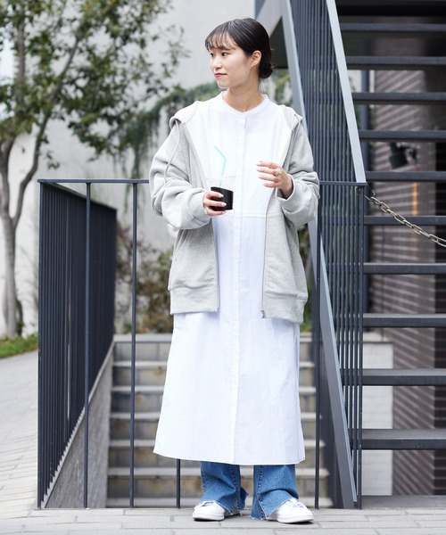 CIAOPANIC TYPY(チャオパニックティピー)の「【ZOZOTOWN限定】【ユニセックス】スウェットビッグフルジップパーカー(パーカー・メンズ・ブラック/グレー/アイボリー/オフホワイト・L/M)」の9枚目の写真