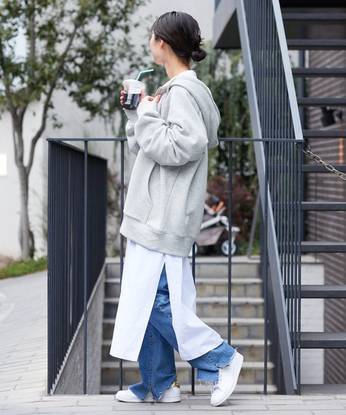 CIAOPANIC TYPY(チャオパニックティピー)の「【ZOZOTOWN限定】【ユニセックス】スウェットビッグフルジップパーカー(パーカー・メンズ・ブラック/グレー/アイボリー/オフホワイト・L/M)」の11枚目の写真