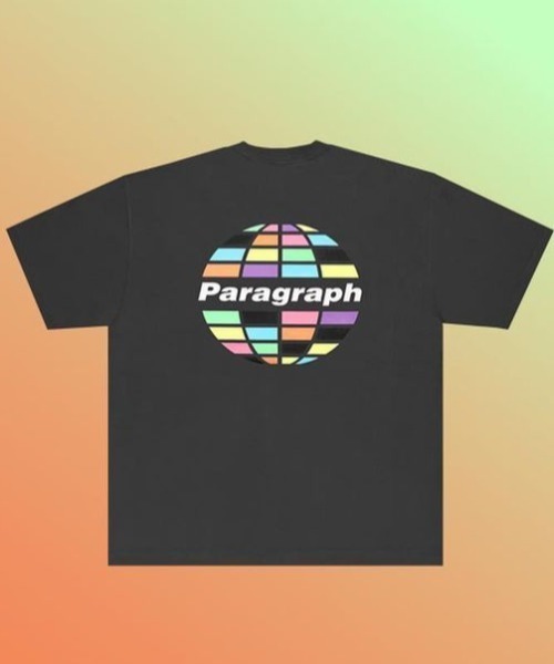 Paragraph(パラグラフ)の「A'GEM/9 × .kom『paragraph/パラグラフ』Paragraph Logo Color earth t-shirt/パラグラフロゴ カラーアース Tシャツ(Tシャツ/カットソー・メンズ・ホワイト/グレー/チャコールグレー/ライトグレー/ブラウン/グリーン/ブルー/ネイビー/パープル・FREE)」の3枚目の写真