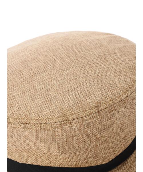 Green　Parks（グリーンパークス）の「・コカゲル ナチュライクマリンキャスケット＊（キャップ・レディース・ブラック/ベージュ・FREE）」の9枚目の写真