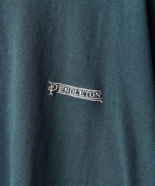 FREAK'S STORE（フリークスストア）の「PENDLETON/ペンドルトン BACK PRINT Tシャツ / バックプリント半袖Tシャツ（Tシャツ/カットソー・レディース・オフホワイト/グリーン/ブラック・ﾌﾘ-）」の10枚目の写真