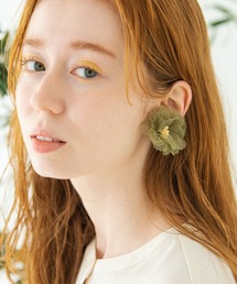 Crisp | シフォンフラワーイヤリング(イヤリング)
