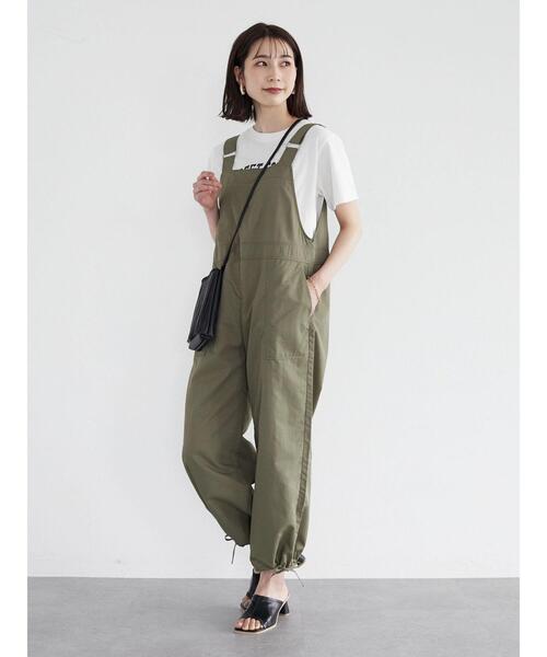 Green Parks(グリーンパークス)の「二段カレッジロゴTシャツ(Tシャツ/カットソー・レディース・オフホワイト/チャコールグレー/サックスブルー・FREE)」の4枚目の写真