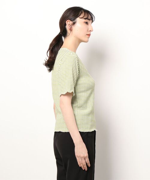 ehka sopo（エヘカソポ）の「シャーリングチェックブラウス（シャツ/ブラウス・レディース・ブラック/ベージュ/グリーン・ﾌﾘ-）」の4枚目の写真