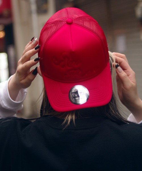 AVIREX（アヴィレックス）の「【NEW ERA/ニューエラ】 カーシブ ロゴ メッシュ キャップ / CURSIVE LOGO MESH CAP / アヴィレックス / AVIREX（キャップ・メンズ・ホワイト/ブラック/グレー/ベージュ/レッド・FREE）」の5枚目の写真