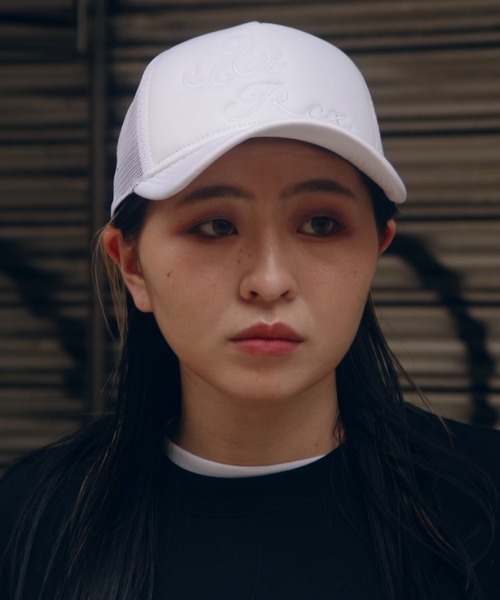 AVIREX（アヴィレックス）の「【NEW ERA/ニューエラ】 カーシブ ロゴ メッシュ キャップ / CURSIVE LOGO MESH CAP / アヴィレックス / AVIREX（キャップ・メンズ・ホワイト/ブラック/グレー/ベージュ/レッド・FREE）」の6枚目の写真