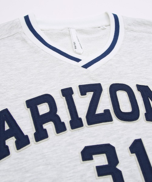 improves(インプローブス)の「スウェット ロゴワッペン オーバーサイズ Vネック Tシャツ(Tシャツ/カットソー・メンズ・アッシュ/グリーン/ダークブルー・MEDIUM/LARGE)」の9枚目の写真