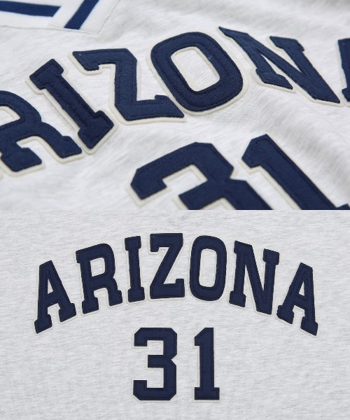 improves(インプローブス)の「スウェット ロゴワッペン オーバーサイズ Vネック Tシャツ(Tシャツ/カットソー・メンズ・アッシュ/グリーン/ダークブルー・MEDIUM/LARGE)」の5枚目の写真