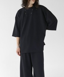 minsobi | 7分袖ドレープカットソー(Tシャツ/カットソー)