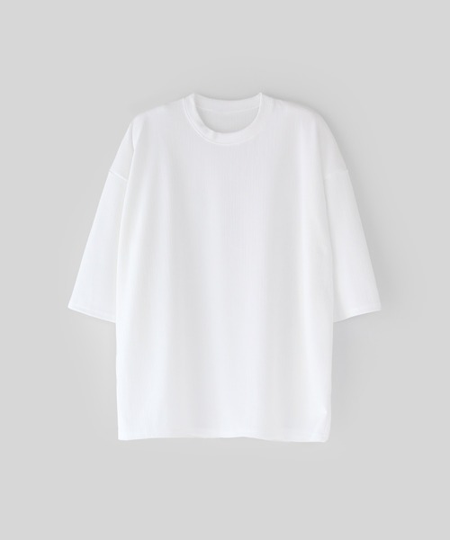 minsobi（ミンソビ）の「7分袖ドレープカットソー（Tシャツ/カットソー・メンズ・ブラック/ホワイト・FREE）」の16枚目の写真