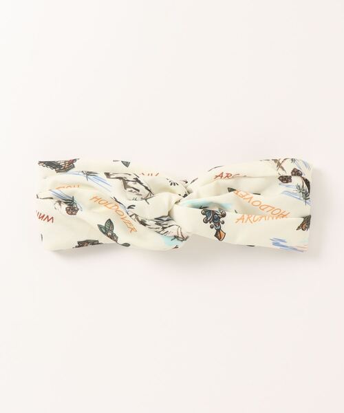 チチカカ（チチカカ）の「メキシコアロハヘアバンド（ヘアバンド・レディース・ネイビー/オフホワイト・FREE）」の13枚目の写真
