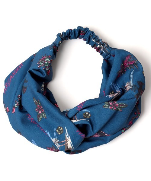 チチカカ（チチカカ）の「メキシコアロハヘアバンド（ヘアバンド・レディース・ネイビー/オフホワイト・FREE）」の12枚目の写真