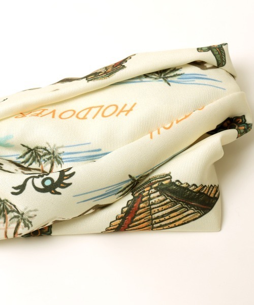 チチカカ（チチカカ）の「メキシコアロハヘアバンド（ヘアバンド・レディース・ネイビー/オフホワイト・FREE）」の6枚目の写真