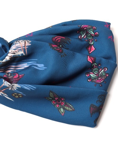 チチカカ（チチカカ）の「メキシコアロハヘアバンド（ヘアバンド・レディース・ネイビー/オフホワイト・FREE）」の9枚目の写真