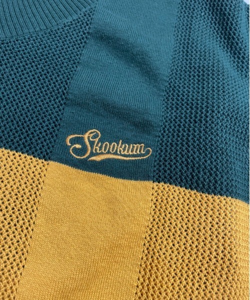 JACKROSE（ジャックローズ）の「SKOOKUM 透かし網ボーダーニットベスト（ベスト・メンズ・ホワイト/ブラック/グリーン・FREE）」の16枚目の写真