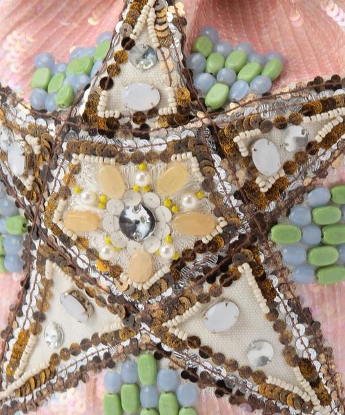 Another Edition（アナザーエディション）の「ビーズ巾着バッグ/AEBC BEADS ｷﾝﾁｬｸ（ショルダーバッグ・レディース・オフホワイト/ライム・ﾌﾘ-）」の4枚目の写真