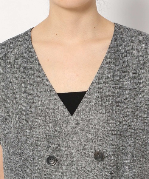 PAGEBOY（ページボーイ）の「ツイードロングジレ（その他アウター・レディース・ブラック/ブラウン・FREE）」の16枚目の写真