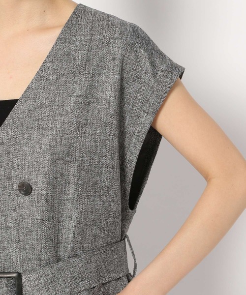 PAGEBOY（ページボーイ）の「ツイードロングジレ（その他アウター・レディース・ブラック/ブラウン・FREE）」の11枚目の写真