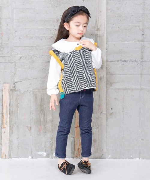 RAGMART（ラグマート）の「サイドオープンベスト（ベスト・キッズ・ブラック/グリーン/ピンク/キャメル・90cm/80ｃｍ/95cm）」の6枚目の写真