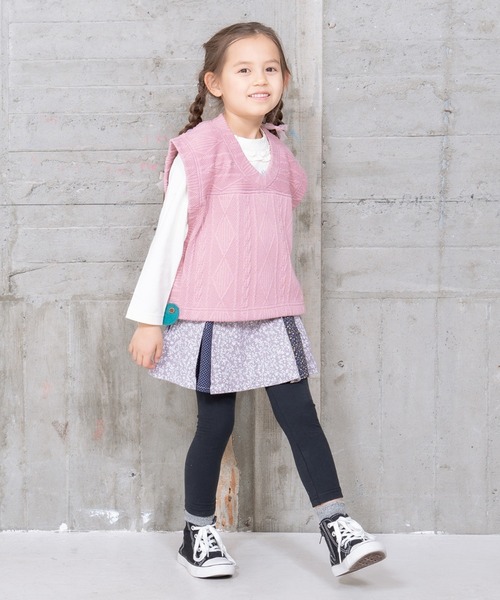 RAGMART（ラグマート）の「サイドオープンベスト（ベスト・キッズ・ブラック/グリーン/ピンク/キャメル・90cm/80ｃｍ/95cm）」の13枚目の写真