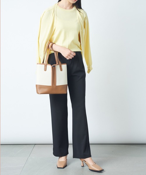 MAISON BREEZE（メゾンブリーズ）の「【MAISON BREEZE】ノースリーブ×カーディガン2Pセット アンサンブル オフィスカジュアル KNF（カーディガン/ボレロ・レディース・イエロー/グリーン/ブラック/グレー/ホワイト・FREE）」の17枚目の写真