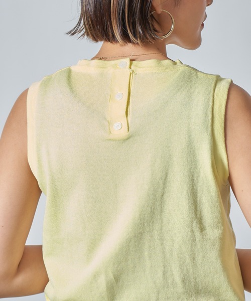 MAISON BREEZE（メゾンブリーズ）の「【MAISON BREEZE】ノースリーブ×カーディガン2Pセット アンサンブル オフィスカジュアル KNF（カーディガン/ボレロ・レディース・イエロー/グリーン/ブラック/グレー/ホワイト・FREE）」の21枚目の写真