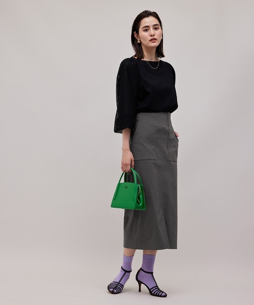 ROPE'（ロペ）の「ポケット付きタイトスカート（スカート・レディース・チャコールグレー/ブラウン/グリーン/ブルー系その他4・40/38/36）」の5枚目の写真