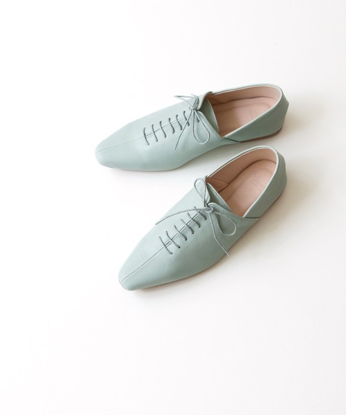 menue（メヌエ）の「ポインテッドトゥソフトレースアップシューズ（ドレスシューズ・レディース・ブラック/ベージュ/ライトブルー/アイボリー・L/S/3L/XS/LL/M）」の22枚目の写真