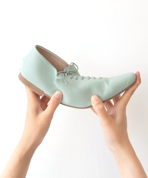 menue（メヌエ）の「ポインテッドトゥソフトレースアップシューズ（ドレスシューズ・レディース・ブラック/ベージュ/ライトブルー/アイボリー・L/S/3L/XS/LL/M）」の15枚目の写真