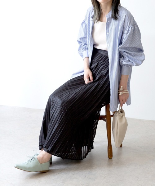 menue（メヌエ）の「ポインテッドトゥソフトレースアップシューズ（ドレスシューズ・レディース・ブラック/ベージュ/ライトブルー/アイボリー・L/S/3L/XS/LL/M）」の7枚目の写真