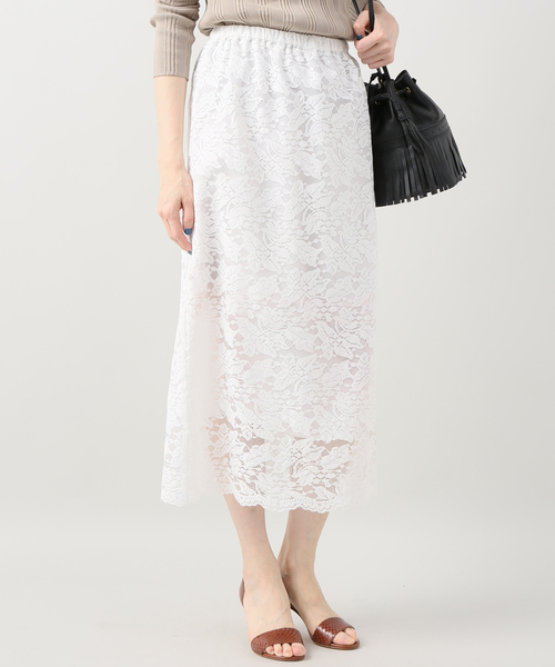 セール スカラップレーススカート スカート B C Stock ベーセーストック のファッション通販 Zozotown