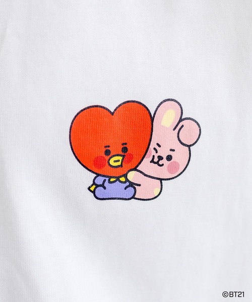 PUAL CE CIN(ピュアルセシン)の「【BT21】BABYプリントTシャツ(Tシャツ/カットソー・レディース・ブラック/サックスブルー/ホワイト・FREE)」の4枚目の写真
