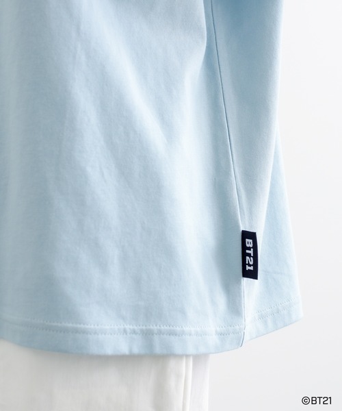 PUAL CE CIN(ピュアルセシン)の「【BT21】BABYプリントTシャツ(Tシャツ/カットソー・レディース・ブラック/サックスブルー/ホワイト・FREE)」の6枚目の写真